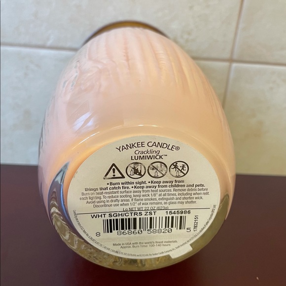 NEW YANKEE CANDLE PURE RADIANCE WHITE SUGAR & CITRUS ZEST 22 oz - Picture 9 of 10